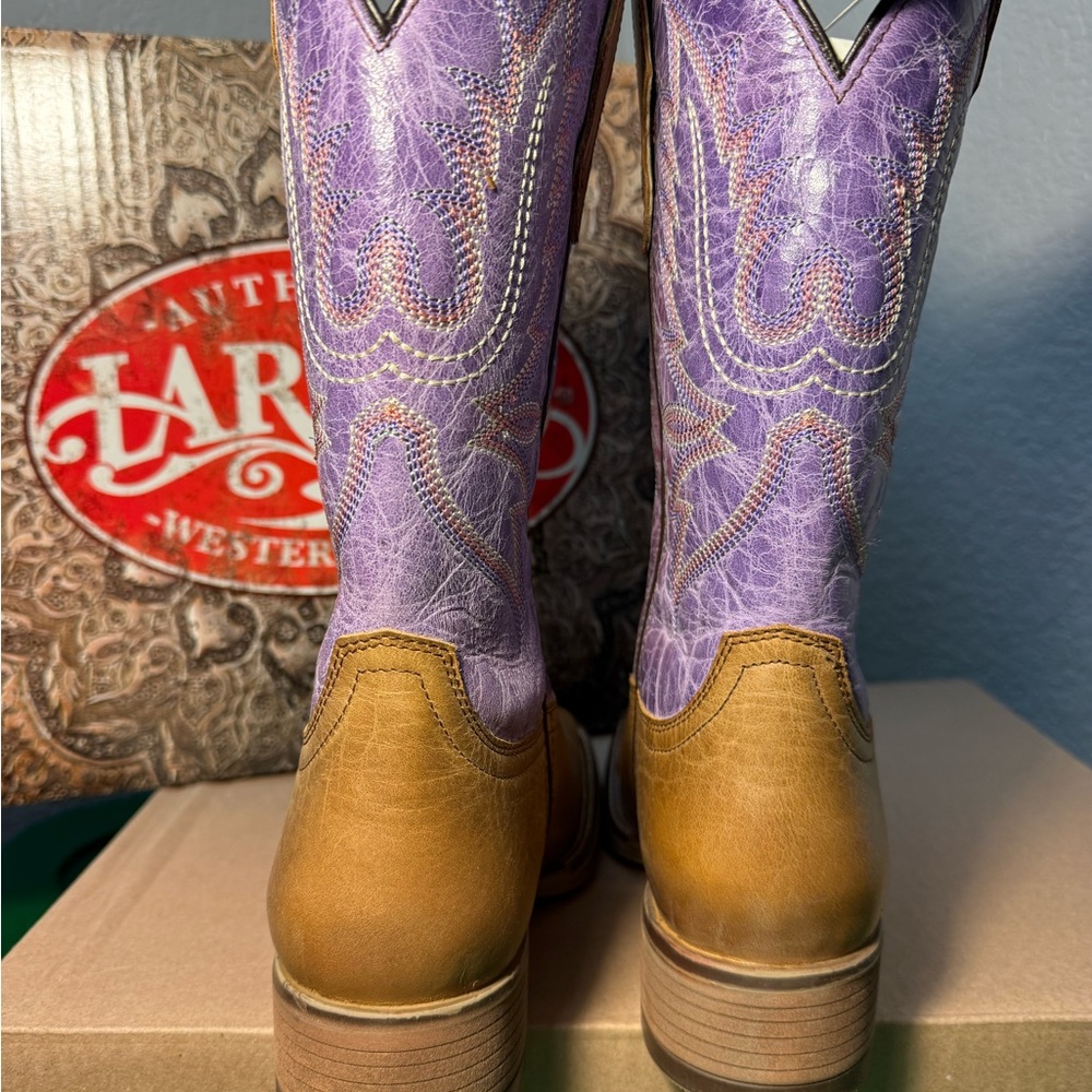 Laredo Women's Mara Tan Square Toe Western Boots - Picture 5 of 9